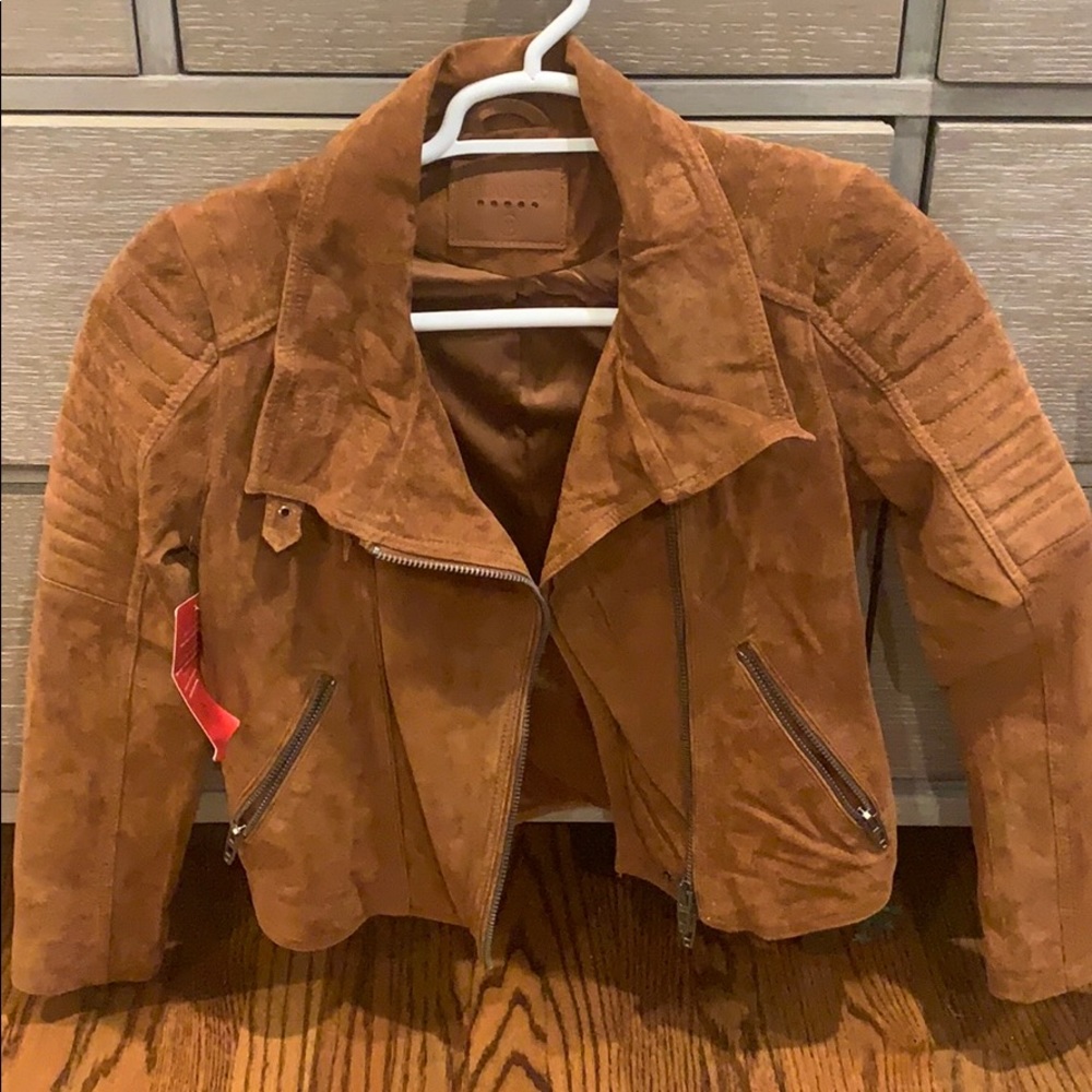 BlankNYC Suede Moto Jacket